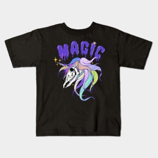 Unicorn Skull Kids T-Shirt